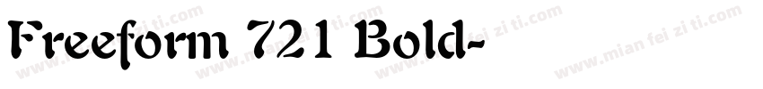 Freeform 721 Bold字体转换